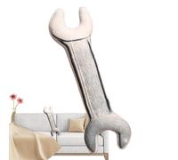 Tool Shaped Pillow - Novelty Toy Stuffed Wrench, Spanner Shaped Throw Pillow for Nursery, Playroom Gear with Soft-Fiber Filling, Bedroom Sofa Kit for Imaginative Play and Creative Interior Styling