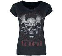 TOOL Skull Spikes Mujer Camiseta Negro XXL 100% algodón Seitlich Bedruckt, Vorne Bedruckt Regular
