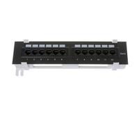 Tool - Soporte de montaje en pared para panel CAT6 RJ45 de 12 puertos