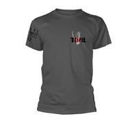 TOOL - SPECTRE BURST SKELETON GREY T-Shirt, Front & Back Print Large