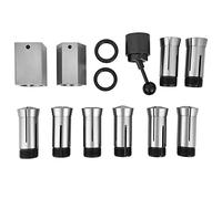 Tool Steel 5C Square/Hex Chuck Block 1/8~1in Juego de bloques de boquilla Hecho de acero para herramientas Collet Square Collet Hex para fresado Torno Configuración rápida