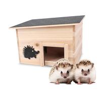 Tool&Tree - Casa de erizo de madera robusta con entrada de laberinto y suelo, 32 cm x 26 cm x 20,5 cm, resistente a la intemperie y seguro para erizos, buena protección contra los depredadores, ideal