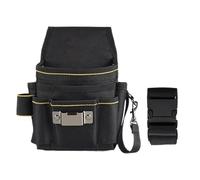 Tool Waist Bag, Heavy-Duty Carpenter Pouch, Quick-Release Multi-Functional Electrician Holster, Tear-Resistant Oxford Fabric Caddy for Roofing, Construction, and Electrical Work