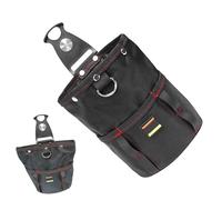 Tool Waist Bag, Multifunctional Woodworking Tool, Storage Pouch with Belt Clip, Organizer Pouch for Hammers Tape Measures, Nails, Screws, and Drills, Small, Large