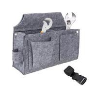 Tool Waist Pouch, Multi-Pocket Work Tool Belt, Heavy-Duty Utility Bag with Adjustable Shoulder Strap, 10.24x3.15x7.48 inches, for Electricians, Construction, Gardening, Plumbing