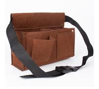 Tool Waist Pouch, Multi Pocket Work Tool Belt with Adjustable Shoulder Strap, Heavy Duty Utility Bag for Electricians, Carpenters, Construction Workers, Gardeners, and Plumbers