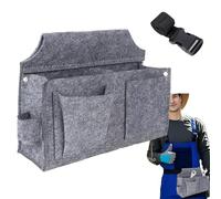 Tool Waist Pouch, Multi Pocket Work Tool Belt with Adjustable Shoulder Strap, Heavy Duty Utility Bag for Electricians, Carpenters, Construction Workers, Gardeners, and Plumbers