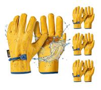 toolant Guantes de cuero resistentes al agua, 3 pares, talla XXL