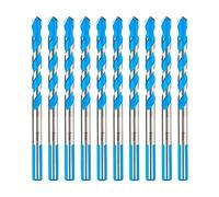 toolant Juego de 10 brocas de mampostería de 8 mm, brocas de hormigón a prueba de golpes con punta de carburo de tungsteno YG8X, adecuadas para hormigón, vidrio, ladrillo, cerámica y cemento