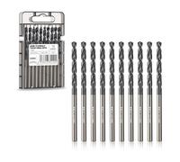 Toolant Juego de brocas de cobalto de 11/64 pulgadas (Pro) con revestimiento de nitruro de aluminio de titanio (TiAlN) con punta de bala, 10 piezas a granel