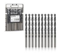 Toolant Juego de brocas de cobalto de 15/64 pulgadas (Pro) con revestimiento de nitruro de aluminio de titanio (TiAlN) con punta de bala, 10 piezas a granel