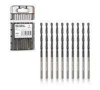 Toolant Juego de brocas de cobalto de 3/32 pulgadas (Pro) con revestimiento de nitruro de aluminio de titanio (TiAlN) con punta de bala, 10 piezas a granel