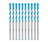 toolant Juego de brocas de hormigón de 4 mm y juego de brocas de mampostería, juego de brocas de martillo a prueba de golpes para hormigón/vidrio/ladrillo/plástico/cemento/azulejo, punta de broca de