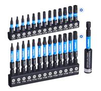 toolant Juego de brocas torx de impacto, 26 + 1 pieza, con soporte de brocas de 3 pulgadas