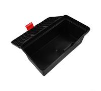 Toolbox - Caja de almacenamiento multifuncional de plástico de 14 pulgadas para herramientas eléctricas, modelo económico negro, asa, hebilla ABS