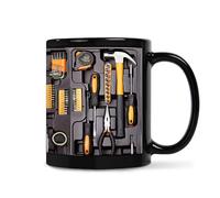 Toolbox Coffee Mug, 11oz Ceramic Mechanic Toolbox Coffee Cup, Funny Mug Mechanic Tool Box Set for Man, Dad, Fixing, Building Gift (1Pcs)