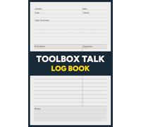 Toolbox Talk Log Book (6x9 in): For Logging Toolbox Talk Attendance, Jobsite Details, Topics, and Training Summaries