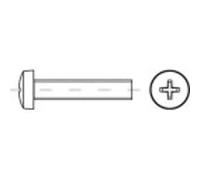 TOOLCRAFT 145899 Tornillos con cabeza avellanada M3 4 mm Phillips DIN 7985 acero galvanizado 200 unidades