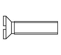 TOOLCRAFT 2 tornillos avellanados 16 963-4.8 ZN 2 x 16 M2 16 mm ranura DIN 963 Stah.