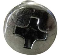 TOOLCRAFT 815322 - Tornillos alomados (M3, 6 mm, Phillips DIN 7985, acero galvanizado, 100 unidades)