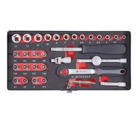 Toolcraft 826363 Llave de Tubo Insertos 6.3mm (0.6cm) 36 Piezas