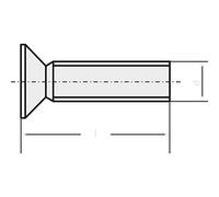 TOOLCRAFT 839915 - Tornillos avellanados (M3, 8 mm, hexagonales, DIN 965, acero inoxidable A2, 100 unidades)
