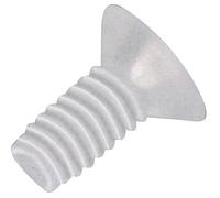 TOOLCRAFT 839994 - Tornillos avellanados (M6, 20 mm, Phillips DIN 966, plástico, poliamida, 10 unidades)