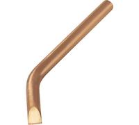TOOLCRAFT KB-100 Punta de soldar, forma de cincel, tamaño de la punta curvada, 10 mm, longitud de la punta: 145 mm, contenido 1 unidad