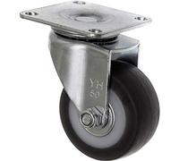 TOOLCRAFT TO-5137866 - Rueda giratoria con placa atornillable (50 mm, TPR)
