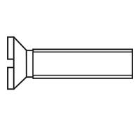 TOOLCRAFT Tornillos avellanados M48 D963-4.8:A2K 194800, M4, 8 mm, DIN 963, acero galvanizado, 100 unidades