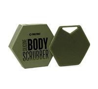 Tooletries - Depurador corporal - Exfolia y limpieza profunda - Accesorio de ducha y baño de silicona con cerdas a medida y asas ergonómicas - Verde militar