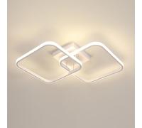 Toolight 42W 4725LM Plafon LED Techo Moderno, Lamparas de Techo Salon Cuadrado Luz Natural 4500K, Luz de Techo Acrílico 64cm para Salón Dormitorio Cocina Pasillo, Blanco