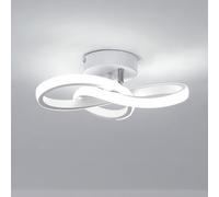 Toolight Lámpara de Techo, 22W 2500LM Plafón LED Techo Moderna Diseño Forma de Flor, Lamparas de Techo LED Blanca para Dormitorio Pasillo Corredor Cocina Baño, Blanco Frío 6500K, 25cm