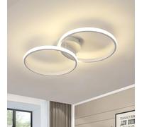 Toolight Plafon LED Techo Moderna, 42W 4725LM Lámpara de Techo Blanco Acrílico, Lamparas de Cocina Blanco Natural 4500K para Dormitorio, Salon, Comedor, Pasillo, 54CM