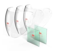 TOOLIOM 5 lentes protectores exteriores de repuesto para pantalla de visualización grande y 2 lentes interiores para casco de soldadura TL-28800G