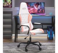 toolkix Silla de gaming, de piel sintética, ergonómica, altura regulable, con función giratoria y reposabrazos, para oficina en casa, habitación juvenil, adulto, cómoda silla de oficina
