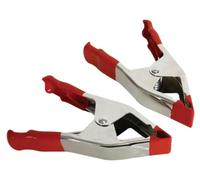 Toolland Abrazaderas, metal, 150 mm (6), 2 piezas, cierre rápido, rojo
