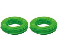 Toolland Alambre de recortador, nylon, verde, 1.6 mm, 25 m (Paquete de 2)