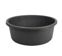 Toolland Bañera de mortero, redonda, plástico, negro, 45 litros