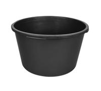 Toolland Bañera de mortero, Redonda, plástico, Negro, 90 litros