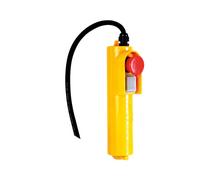 Toolland Control remoto para polipasto eléctrico 230V, control con cable de 1.5m y botón de emergencia, compatible con polipastos eléctricos, grúas giratorias y polipastos móviles, altura de elevación