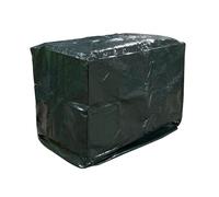 Toolland Cubierta de Barbacoa, Polietileno Rectangular, Verde Oscuro