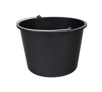 Toolland cubo de construcción, redondo, plástico, negro, 20 litros