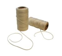 Toolland Cuerda para albañil 50 m Blanca 1.2 mm para alineación precisa Cuerda Resistente en Carrete Ideal para albañilería colocación de Azulejos y Trabajos de jardín