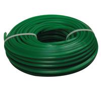 Toolland Alambre de recortador, nylon, verde, 3.2 mm, 50 m