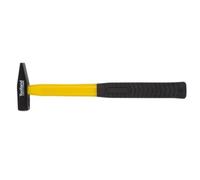 Toolland Hammer del ingeniero, cabeza de acero 100 g, mango de fibra de vidrio para resistencia y durabilidad, amarillo/negro