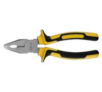 Toolland HP01N - Alicates combinados de acero al cromo vanadio (165 mm de longitud), color negro y amarillo