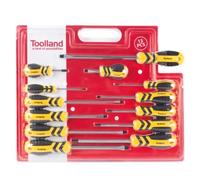 Toolland HSCRSET02N - Juego de destornilladores (13 unidades)