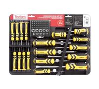 Toolland HSET15N - Juego de destornilladores y puntas (60 unidades)