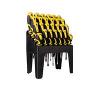 Toolland Juego de destornilladores, 26 piezas, con soporte, punta magnética, mango ergonómico antideslizante soft grip, diseño ergonómico, mango antideslizante, acero al cromo vanadio